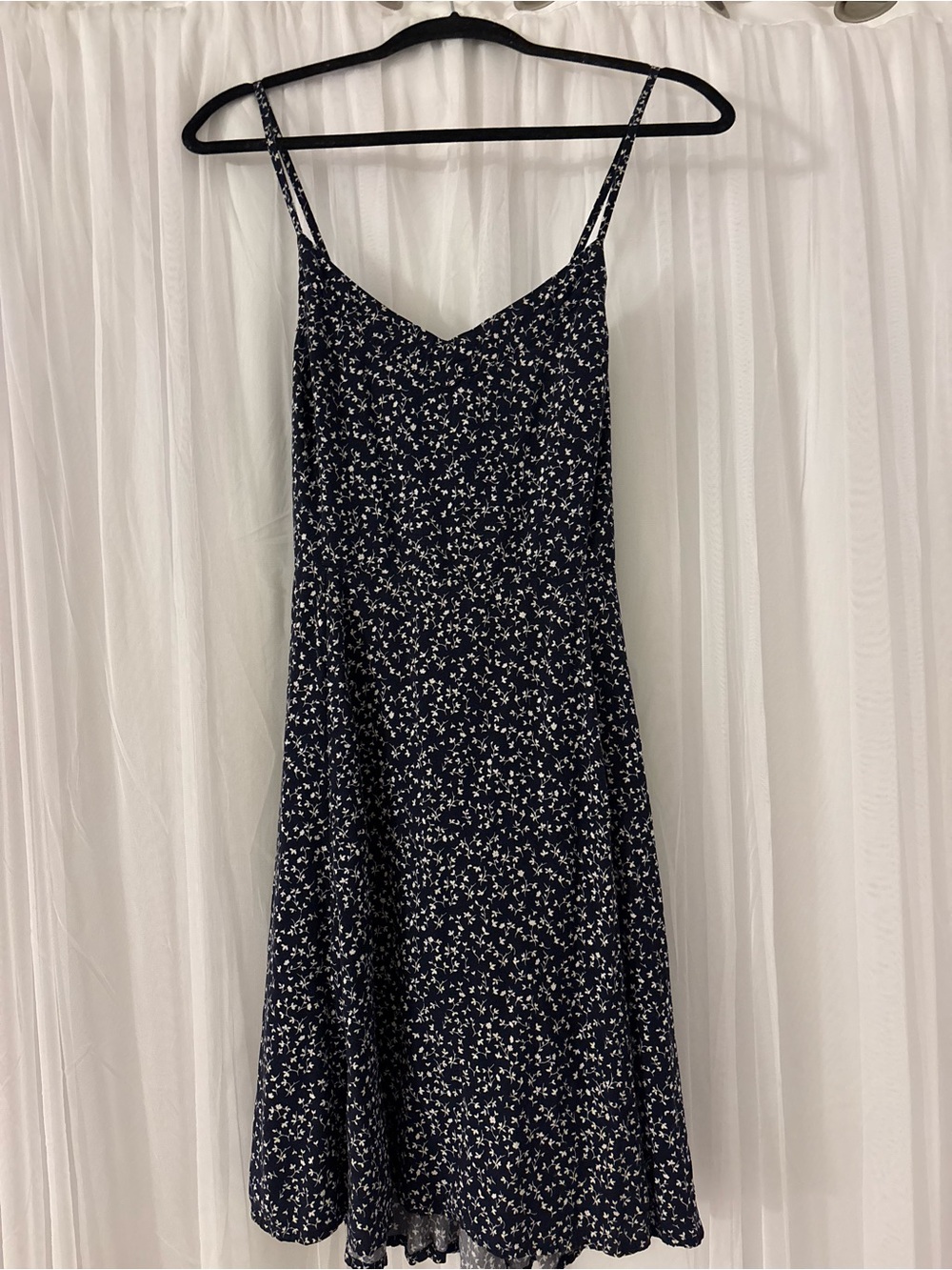 GAP Navy Floral Midi Dress